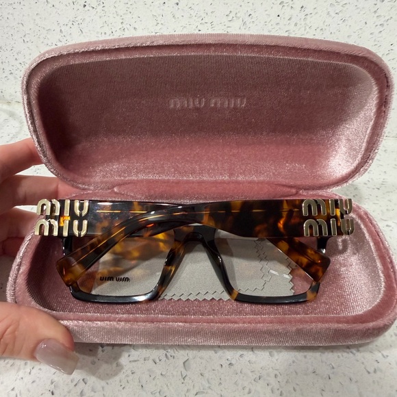 Miu Miu MU 04UV Honey Havana Eyeglasses Frames - Picture 12 of 12